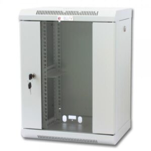 Techly Professional Armadio Rack 10'' a muro 9 unità con pannelli asportabili Grigio prof. 300 mm