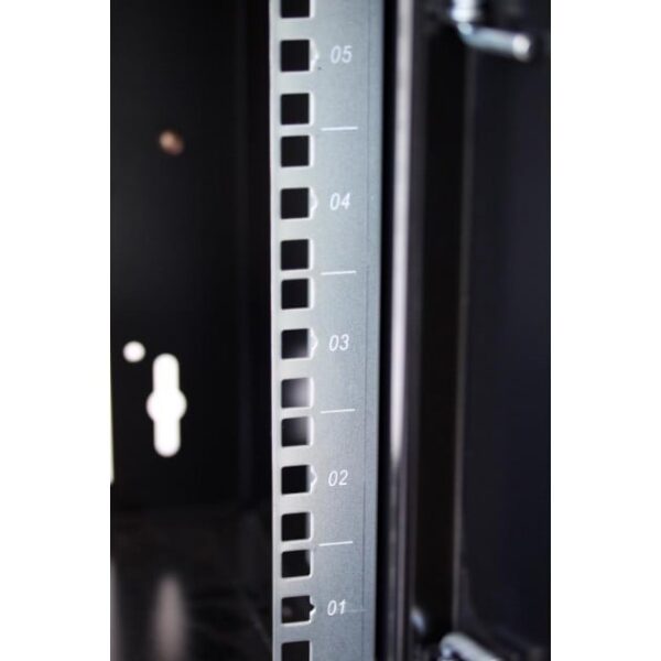 Techly Professional Armadio Rack 10'' a muro 9 unità con pannelli asportabili Grigio prof. 300 mm - immagine 4