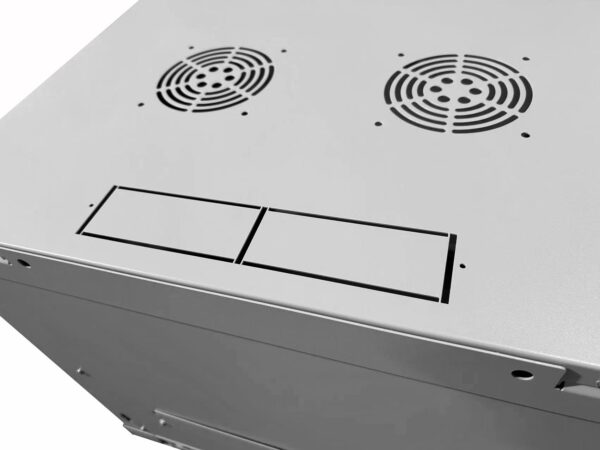 Techly Professional Armadio Rack 19'' a muro 9 unità sezione unica prof. 450mm Grigio - immagine 3