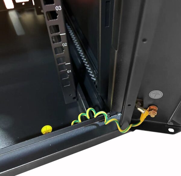 Techly Professional Armadio Rack 19'' a muro 15 unità sezione unica prof. 600mm Nero - immagine 4