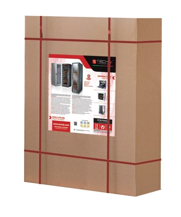 Techly Professional Armadio Rack 19'' a Muro 12 Unità P.600 mm Flat Pack Grigio - immagine 2