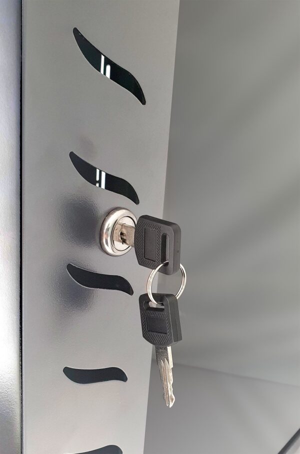 Techly Professional Armadio Rack 19'' a Muro 12 Unità P.600 mm Flat Pack Grigio - immagine 9