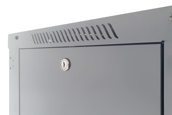 Techly Professional Armadio Rack 19'' a Muro 12 Unità P.600 mm Flat Pack Grigio - immagine 8
