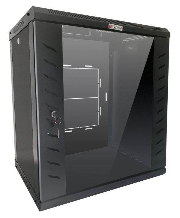 Techly Professional Armadio Rack 19'' a Muro 15 Unità P.600 mm Flat Pack Nero - immagine 7