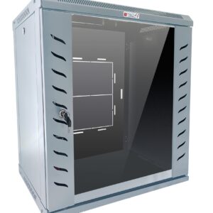 Techly Professional Armadio Rack 19'' a Muro 15 Unità P.600 mm Flat Pack Grigio