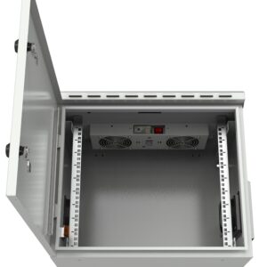 Techly Professional Kit di Ventilazione a Soffitto per Rack 19'' IP55 2 Ventole Grigio