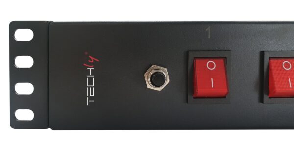 Techly Professional Multipresa a 8 Posti da Rack 19'' con 8 Interruttori Luminosi 1,5U - immagine 8