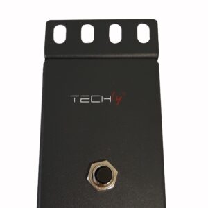 Techly Professional Multipresa a 8 Posti da Rack 19'' con 8 Interruttori Luminosi 1,5U
