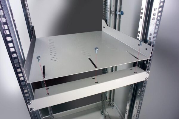 Intellinet Mensola per Rack 19'' 470 mm 2U Nera 4 punti - immagine 4