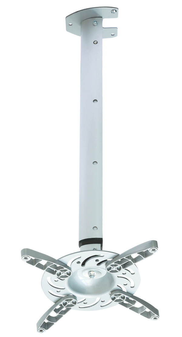 Techly Supporto a Soffitto per Proiettori Estensione 60-102 cm Silver - immagine 3