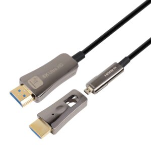 Techly Cavo HDMI™ A/A Micro HDMI™ Active Optical Cable in Fibra Ottica 8K 10m