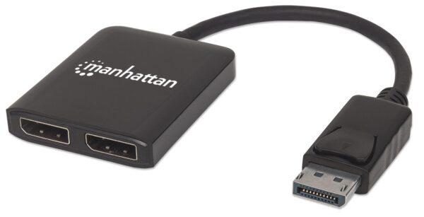 Manhattan Splitter Hub DisplayPort a 2 Monitor DisplayPort MST 4K@30Hz video UHD