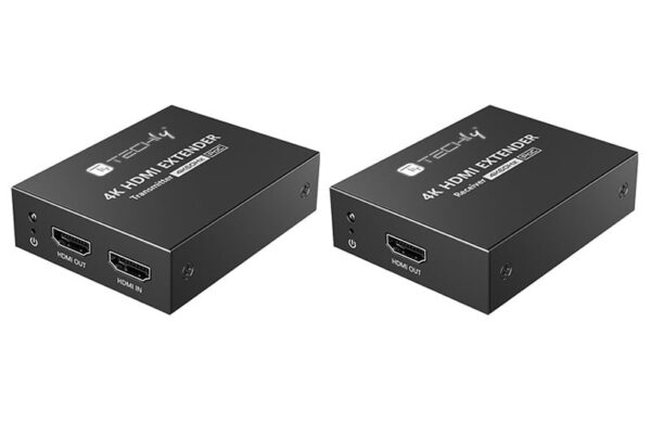 Techly Extender HDMI 4K@60Hz su Cavo Cat.6/6A/7 Fino a 50m PoC - immagine 2