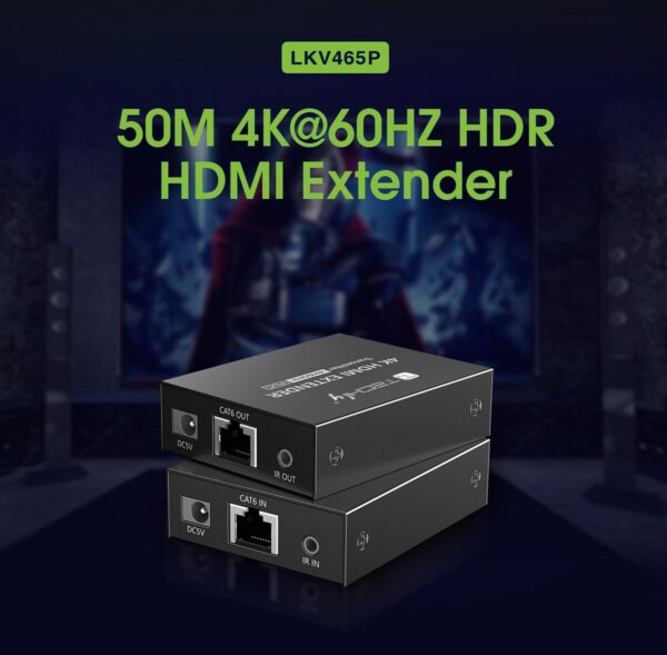 Techly Extender HDMI 4K@60Hz su Cavo Cat.6/6A/7 Fino a 50m PoC - immagine 9