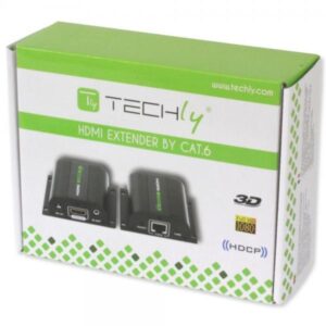 Techly Extender HDMI Full HD 3D IR su cavo Cat.5E/6/6A/7 60m Autoregolato