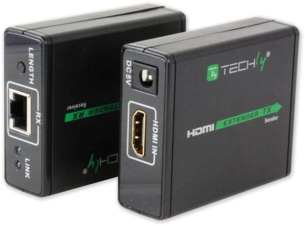 Techly Extender HDMI™ Full HD 3D su cavo Cat. 5E/6/6A/7 fino 60 metri - immagine 7