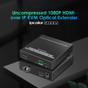 Techly Extender Ottico KVM HDMI Over IP Full HD Non Compresso fino a 40Km