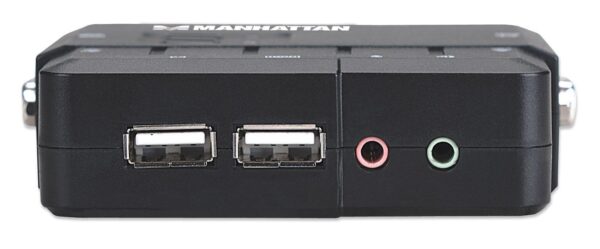 Manhattan KVM Switch 2 Porte USB/Audio Nero - immagine 4
