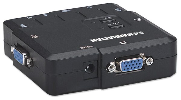 Manhattan KVM Switch 2 Porte USB/Audio Nero - immagine 6