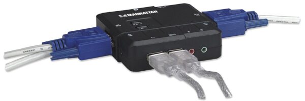 Manhattan KVM Switch 2 Porte USB/Audio Nero - immagine 8