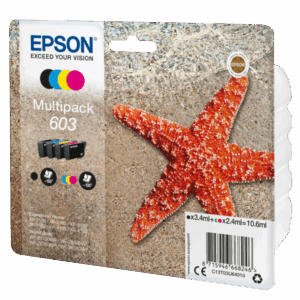EPSON CARTUCCIA 603 MULTIPACK INKJET STELLA MARINA 4 COLORI