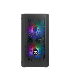 NUWO MICRO CASE ATX BLITZ R24 0.5MM SPCC USB3.0/2.0 3 FAN 12CM ARGB RAINBOW FRONT MESH SIDE GLASS NE