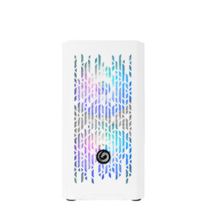 NUWO MICRO CASE ATX BLITZ R25 0.5MM SPCC USB3.0/2.0 3 FAN 12CM ARGB RAINBOW FRONT MESH SIDE GLASS BI