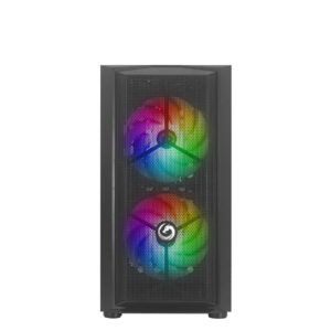NUWO MICRO CASE ATX BLITZ R26 0.5MM SPCC USB3.0/2.0 3 FAN 12CM ARGB RAINBOW FRONT MESH SIDE GLASS NE