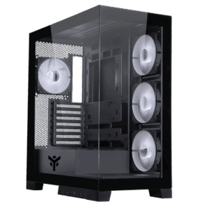 ITEK CASE SHOWBUI 45B - GAMING  TOWER, ATX, 4X12CM ARGB FAN,  2XUSB3, TYPE-C, SIDE  FRONT  PANEL TE