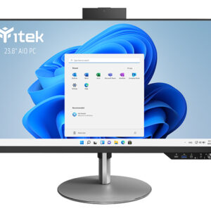 ITEK PC AIO BAREBONE 23,8" FHD, H610, 2xDDR4, M.2, 2x SSD/HDD 2.5", WiFi, BT, Pop-Up Cam, Spkr, Type
