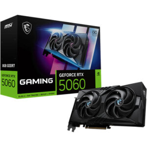 MSI VGA GEFORCE RTX 5060, RTX 5060 8G GAMING OC, 8GB GDDR7, HDMI/DP*3, ATX, DUAL FAN, OC