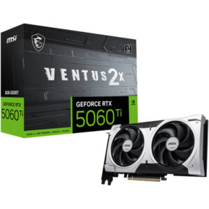 MSI VGA GEFORCE RTX 5060 TI, RTX 5060 TI 8G VENTUS 2X PLUS, 8GB GDDR7, HDMI/DP*3, ATX, DUAL FAN
