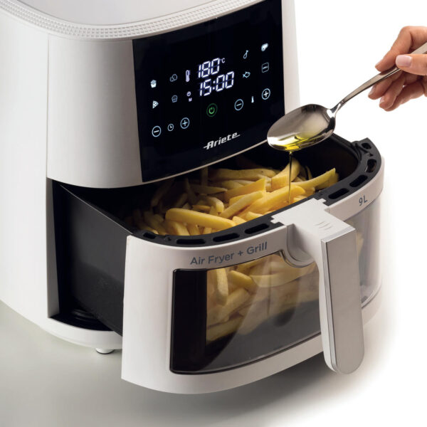 Ariete Friggitrice ad aria 9L con vetro Bianco - immagine 4